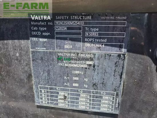 Tractor agrícola - Valtra - n135