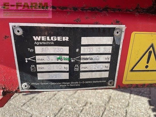 Empacadora gigant - Welger - ap 730 pers