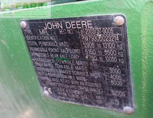 Tractor agrícola - John Deere - 7930 autopower
