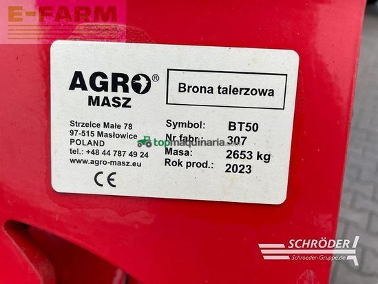 Grada de disco -  - agro-masz bt 50 h