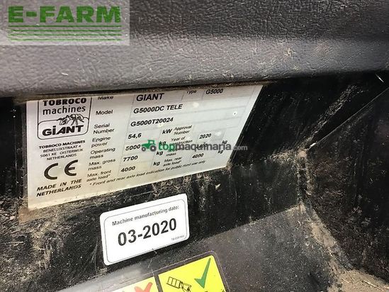 Minicargadora - Giant - g5000 tele