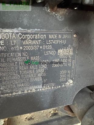 Tractor agrícola - Kubota - 5740