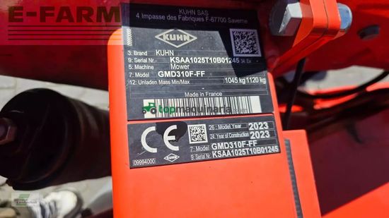 Cortacésped manual - Kuhn - gmd 310f-ff