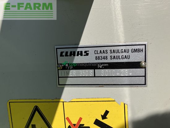 Henificador - Claas - liner 350 s