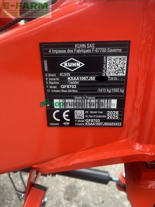 Henificador - Kuhn - gf 8703