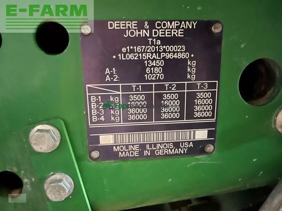 Tractor agrícola - John Deere - 6215r