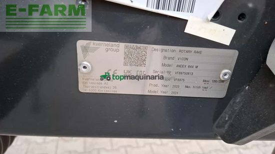 Henificador - Vicon - andex 644 m