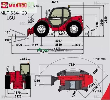 Telescopica - Manitou - mlt 630 turbo ( neue schaufel )