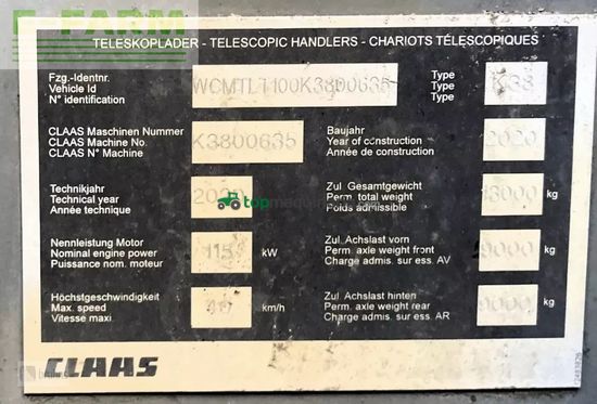 Telescopica - Claas - scorpion 960 varipower plus-neue bereifung