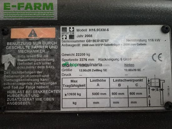 Elevadora - Hyster - h16.00xm-6