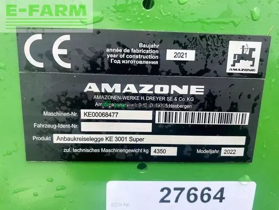 Grada rotativa - Amazone - ke 3001 super kreiselegge