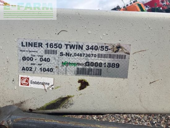 Henificador - Claas - liner 1650 twin