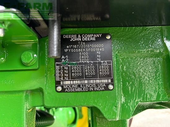 Tractor agrícola - John Deere - 5058e