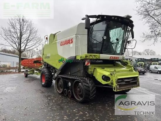 Cosechadora de Cereal - Claas - lexion 670 terra trac + sw v750 + tw