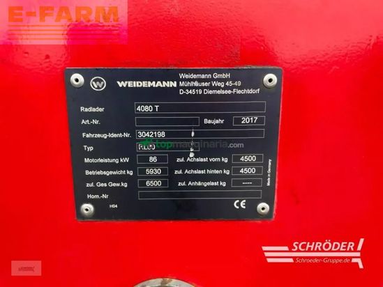 Minicargadora - Weidemann - 4080 t