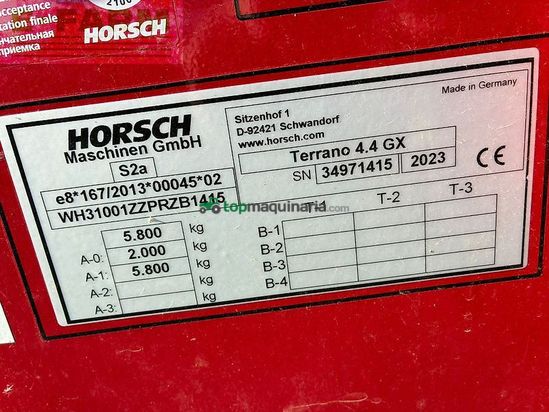 Cultivador - Horsch - terrano 4.4 gx