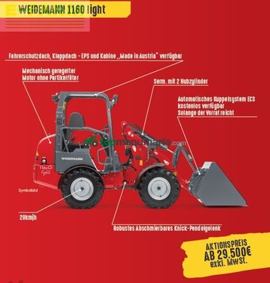 Minicargadora - Weidemann - 1160 light aktion