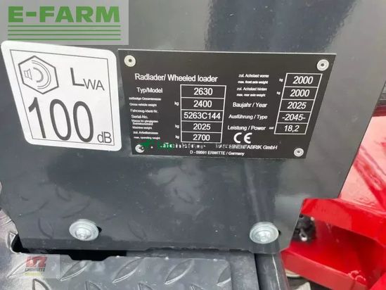 Minicargadora - Schaffer - schäffer 2630 hoflader