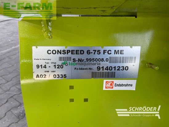 Cabezal - Claas - conspeed 6-75 fc