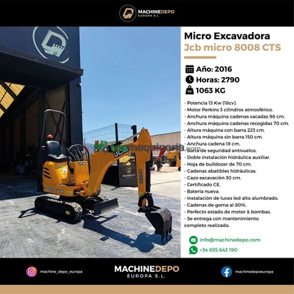 Miniexcavadora - Micro 8008 CTS