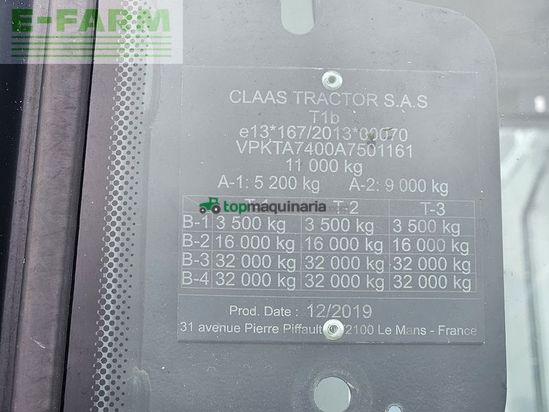 Tractor agrícola - Claas - arion 550 cebis cmatic CMATIC CEBIS