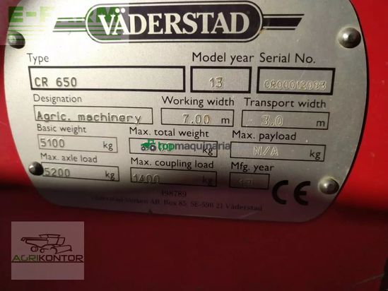 Grada de disco - Väderstad - carrier 650 crosscutter knife