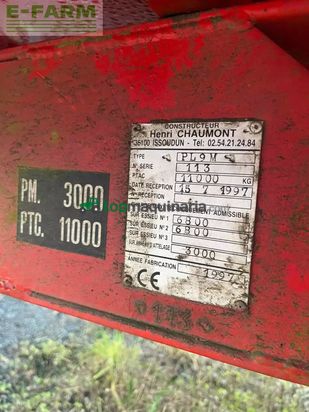 Remolqu agrícola -  - plateau fourrager 9m semi portee chaumont