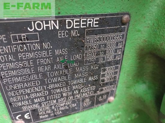 Tractor agrícola - John Deere - 8530