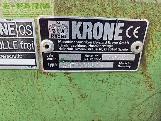 Cortacésped manual - Krone - amt 5000 cv