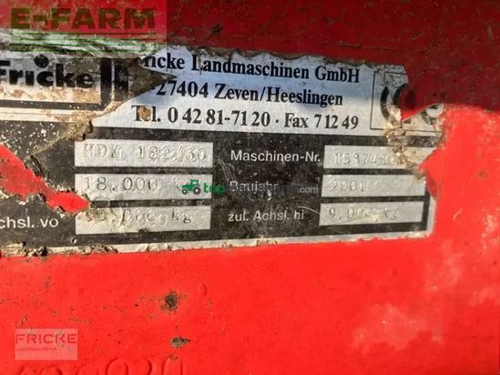 Remolqu agrícola - Fricke - hdk 182/60