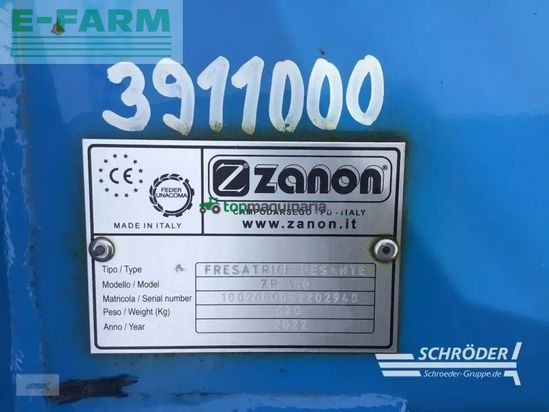 Grada rotativa -  - zanon - zp 180