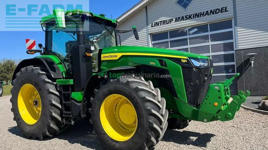 Tractor agrícola - John Deere - 8r 370 med frontlift