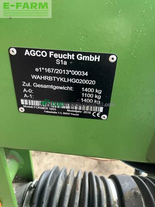 Rastrillo - Fendt - 1603 former