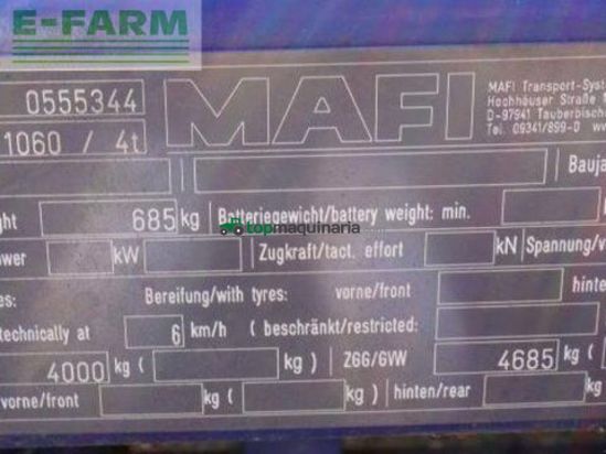 Remolqu agrícola -  - 1060 / 4t