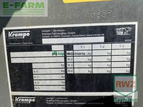 Remolqu agrícola - Krampe - as 750 rambody
