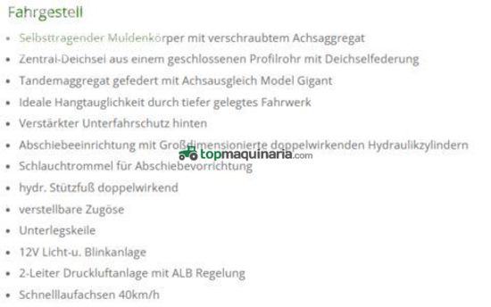 Cinta transportadora de forraje - Pühringer - 6623 amt, 23t, 40 km/h