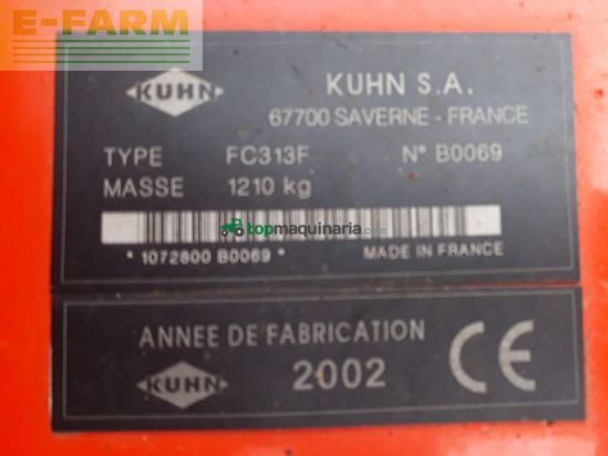 Cortacésped manual - Kuhn - fc 313 f