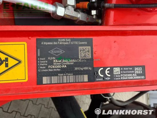 Cortacésped manual - Kuhn - fc 9330 d-ra heck + fc 3125 df