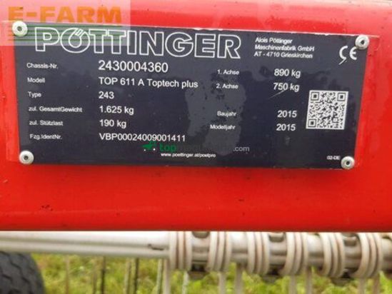 Henificador - Pöttinger - top 611 a