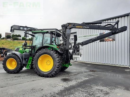 Tractor agrícola - John Deere - 6r 150 mit ladekran