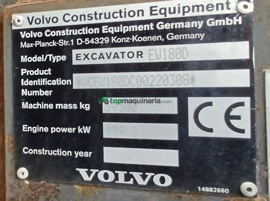 Excavadora VOLVO EW180D