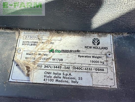 Minicargadora - New Holland - w 170 b