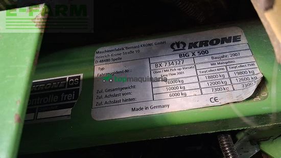 Cosechadora de Cereal - Krone - big x 500