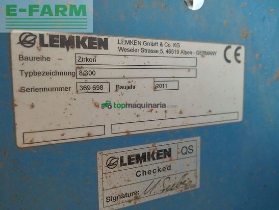 Grada rotativa - Lemken - saphir 7/300 dsb + zirkon 8/300