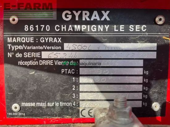 Esparcidor -  - désileuse pailleuse d4500l gyrax
