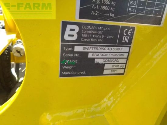 Grada de disco - Bednar - swifterdisc xo 6000f