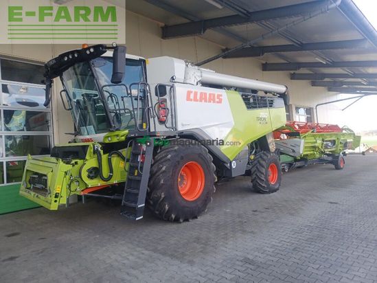 Cosechadora de Cereal - Claas - trion 750 montana + v 770 laserpilot