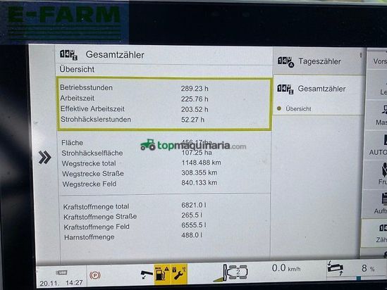 Cosechadora de Cereal - Claas - trion 530 mit vario 680
