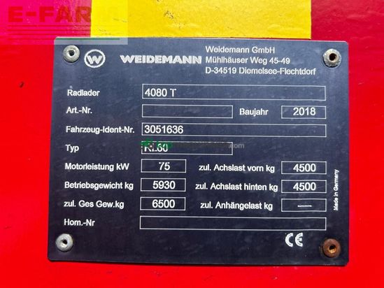 Minicargadora - Weidemann - t 4080