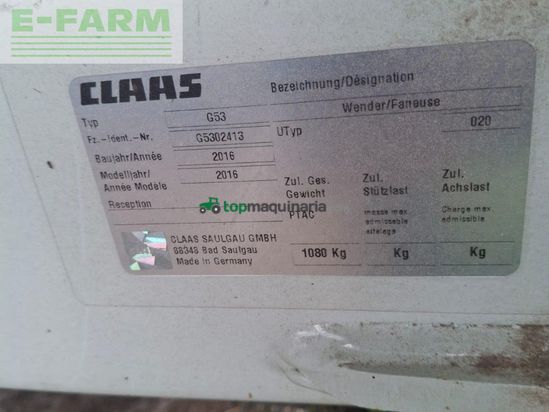 Henificador - Claas - VOLTO 800